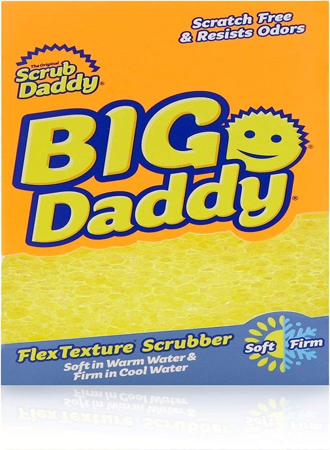 Scrub Daddy Large Sponge - Big Daddy - Scratch-Free Multipurpose Kitchen & Dish Sponge - BPA Free & Made with Polymer Foam - Stain & Odor Resistant (1 Count) - Image 1